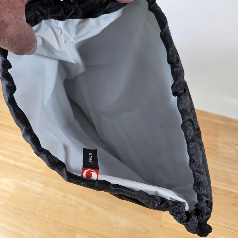 Black Drawstring Backpack Bag NASCAR Sprint